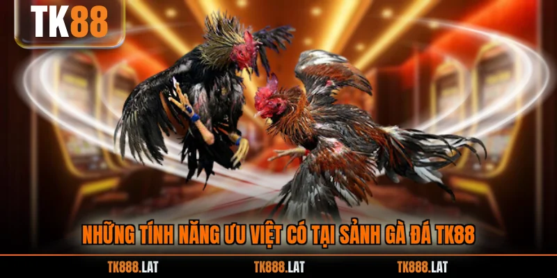 Những tính năng ưu việt có tại sảnh gà đá TK88